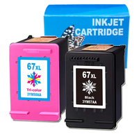 Uniplus — cartouche d'encre pour imprimante HP, cartouche de recharge pour appareil d'impression, couleur noire, 67xl, 3YM57AA, 3YM58AA, pour HP67 HP Deskjet