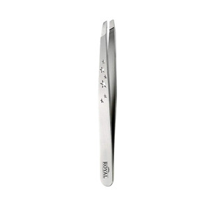 Nouvelle pince à épiler inclinée en acier inoxydable allemand Façonner les cils et les sourcils Pointes plates et volumineuses - Product Image 2