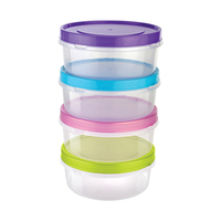 Ensemble de 7 contenants en plastique PP, transparents, hermétiques, sans BPA, de qualité alimentaire, écologiques, compatibles micro-ondes, grande capacité