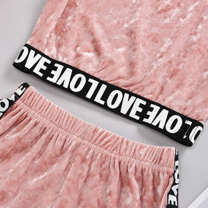 Street Wear Ladies Crop Tops with <b>Shorts</b> Slim Fit Anti Sweat Fitness Arrival Summer Sets - Product Image 6