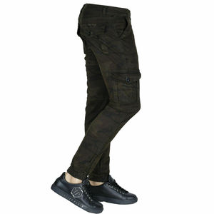 Camouflage Trousers Slim Fit Mens Cargo Pants Custom Made Cargo Trousers in Camouflage Style with Private Logos Camo Jogger Pant - Product Image 2