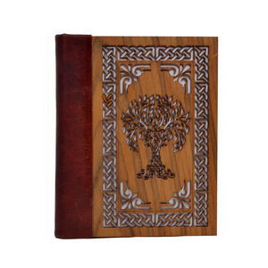 Cut <b>Work</b> Journals New Design Tree of Life Creative Eco Friendly Wooden Cover Office Notebooks 120 Pages - Product Image 1