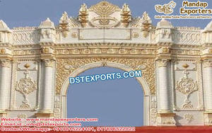 Decoración de entrada de boda tradicional con tema de Ganesha indio Ganesha Entrada de boda Puerta de bienvenida de boda exclusiva/estatuas - Product Image 4