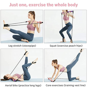 ONESTARSPORTS diskon besar portabel dapat diatur latihan Yoga <span class=keywords><strong>Pilates</strong></span> Bar dengan lingkar kaki untuk <span class=keywords><strong>Total</strong></span> tubuh latihan Pilat - Product Image 6