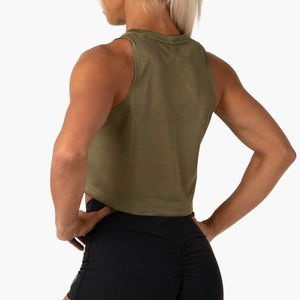 2025 última camiseta sin mangas para mujer Fitness deportes camiseta ropa activa correr mujeres gimnasio diseño de logotipo personalizado para camisetas sin mangas Yoga algodón - Product Image 4