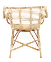 Fauteuil de loisirs moderne en rotin Padova avec housse amovible pour salon et salle à manger - Mobilier de maison