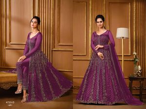 Trajes de Salwar Kameez para vestido de novia, trajes de Anarkali Sharara Drees para el Festival paquistaní, Surat, India, novedad de 2023 - Product Image 2