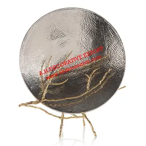 Home Decorative Table Top Modern Sculpture for Home Decoration Silver Decorative Coal Tree Sculpture for Living Room For Sale