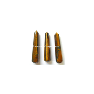 เสือตา16เหลี่ยมเพชรพลอยนวดไม้ | หินนวดรักษา - Product Image 1