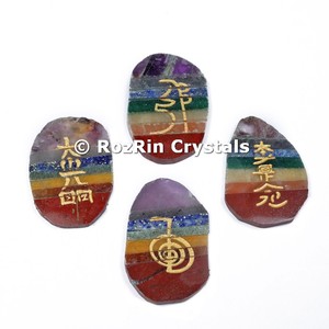 <b>chakra</b> Bonded Usui Reiki Slices <b>Set</b> : <b>chakra</b> stones : seven <b>chakra</b> <b>set</b> - Product Image 1