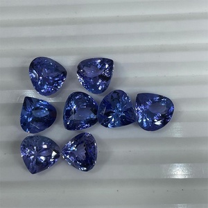 Pierres précieuses métallisées en forme de cœur, couleur 100% naturelle, bleu et Violet, excellente coupe, 1 pièce - Product Image 4