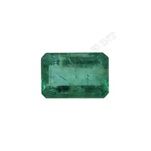 Green Emerald Stone Rechthoek Emerald Cut Facet Losse Edelsteen Voor Sieraden Gebruik Top Kwaliteit Kostbare Zambian Emerald