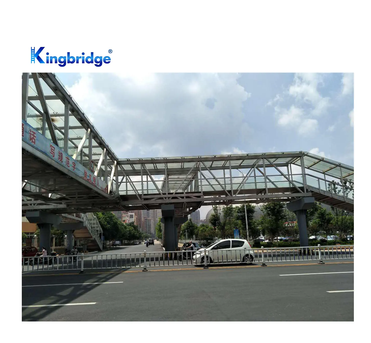 Kingbridge-construcción de edificios de aleación 6061, puente de aluminio de alta resistencia, personalizada, Para pedales