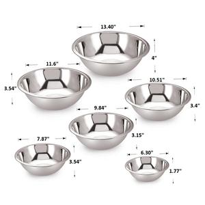 Cuencos de mezcla de acero inoxidable de alta calidad al mejor precio del vendedor y proveedor indio para hoteles y restaurantes - Product Image 1