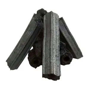 Hexagonal sawdust charcoal briquettes from Indonesia