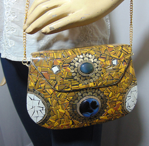 Sac à main tendance de luxe pour femme, fait main, en métal, pour mariage et soirée, par Lowellcraft.com, 2023 - Product Image 6