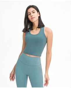 Top corto sin mangas 100% poliéster para mujer |   Camiseta sin mangas para mujer Fitness Ladies - Product Image 5