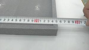 0,36x0,18x0.035 Tamaño Color gris claro Vietnam Origen Retro Faux Shagreen Vanity Tray 100% Bandeja hecha a mano de Vietnam - Product Image 3