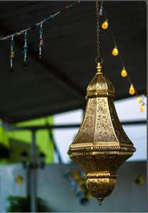 New Handmade Turkish Lamp- <b>Hanging</b> Home <b>Decor</b> Lamp - Black/Golden <b>Ceiling</b> Fixture Lantern Lamp Gift Attractive Design - Product Image 2