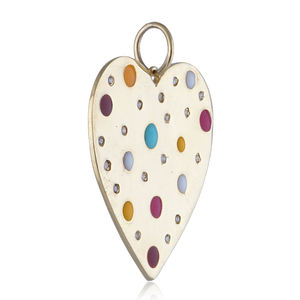 <b>Lockets</b> Jewelry New Design Custom Solid <b>Women</b> Men Gift <b>Gold</b> White Charms Heart Diamond Silver Enamel Unisex Customized Jewelry - Product Image 3