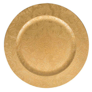 Assiettes de service élégantes en métal, plateau de service de qualité supérieure assiettes et assiettes pour décoration maison et mariage 1 pièce - Product Image 1
