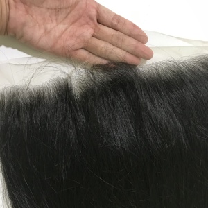 Perruque Lace Frontal wig naturelle vierge, cheveux humains vierges, 13x6, Swiss Lace, pre-plucked, petits nœuds, transparente HD, cheveux humains crus, offre spéciale, - Product Image 2