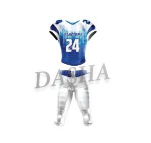 Uniforme de football américain classique imprimé personnalisé pour hommes, ensemble de vêtements de sport respirant antibactérien de haute qualité pour adultes - Product Image 1