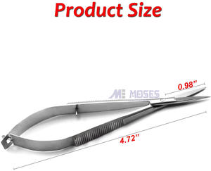 Venta caliente suministros médicos profesionales de acero inoxidable Micro recto Noyes Angular tijeras quirúrgicas - Product Image 4