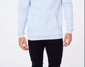 Sudadera con Capucha para Hombre, Corte Ajustado, Color Cielo Invernal, Felpa de Alta Calidad, Logotipo Personalizado Serigrafiado, Todas las Tallas Disponibles - Product Image 3