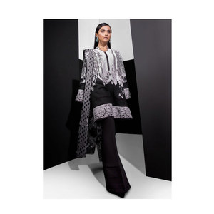 Verano liso de satén de color manga larga modesto ropa casual de mujer nueva moda vestido largo formal - Product Image 1