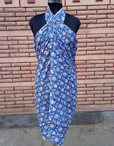 Block Print Scarves Indian Cotton <b>Sarong</b> Handmade Cotton <b>Beach</b> Pareo Printed <b>Sarong</b> Cotton <b>Sarong</b> - Product Image 5