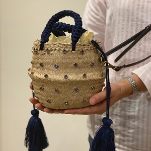 ขายส่งกระเป๋าชายหาดฤดูร้อนใหม่กระเป๋าถือฟางจากเวียดนาม - Product Image 3