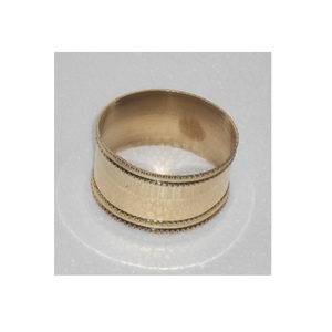 Anillo de Servilleta Redondo Decorativo de Metal Chapado en Latón Premium, Colección Gilded Grace Silver Elegant Antique Heritage - Product Image 5