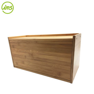 Boîte à pain en bambou avec porte, comptoir de salle à manger - Product Image 5