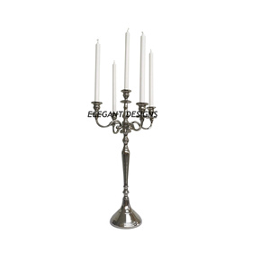 Made in India Candelabra Gold Plated Wedding <b>Candle</b> <b>Holder</b> Fancy <b>Floor</b> Decorative <b>Candle</b> <b>Stand</b> Candelabra - Product Image 3
