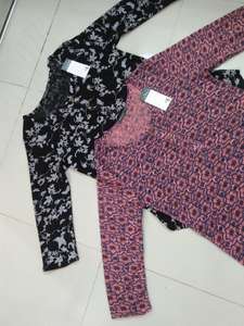 Camisetas Largas Casuales de Manga Larga y Cuello Redondo para Mujer, Marcas Reconocidas, Excedentes de Inventario de Bangladesh - Product Image 5