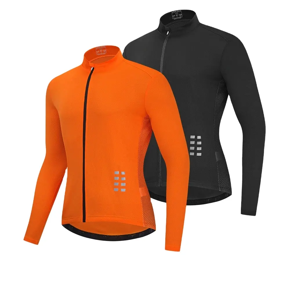Cycling Jersey Breathable MTB Bicycle Shirt Sports Jacket Clothing Bike Riding Running Sets 2021 Men Long Sleeve 50 Pieces
