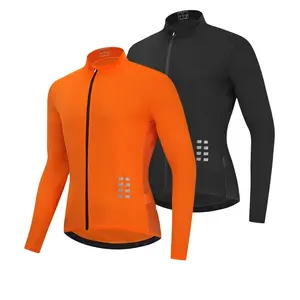 Breathable cycling clothes men's spring and summer mountain bike long-sleeved shirt reflective road bike bicycle clothes