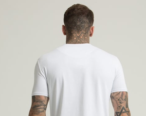 T-shirt de sport pour homme avec 95% coton 5% élasthanne Logo privé personnalisé Tissu en jersey Vêtements de sport de fitness unis avec motif imprimé - Product Image 5