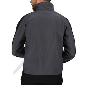 New Arrival Custom Design High Collar Softshell Jacket for Men's Wholesale Breathable Outdoor Mountain & Hiking Softshell Jacket - Product Image 2