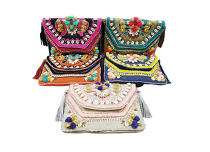 Handmade Banjara Bohemian Jute <b>Bag</b> Multicolor Quality Embroidered Handicraft From India Boho <b>Festival</b> Style for Ladies - Product Image 6