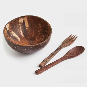 Bols en coquille de noix de coco polis naturels et écologiques de conception contemporaine de haute qualité, Standard d'exportation - Product Image 4