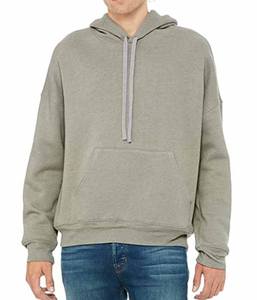 Bella + ผ้าใบUnisexฟองน้ําขนแกะPullover Hoodieออกแบบที่กําหนดเองBellaผ้าใบ 3719 Unisexผ้าฝ้ายขนแกะHoodieเสื้อ - Product Image 3