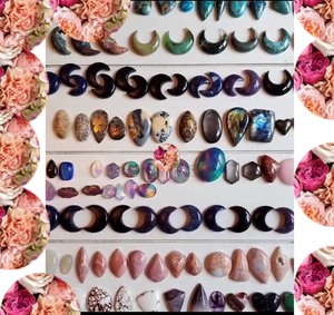 อัญมณีรูปพระจันทร์เสี้ยวตามธรรมชาติในราคาที่เหมาะสมอัญมณีรักษาร่างกายขนาด15มม. และอัญมณีสำหรับผู้ชายและผู้หญิง - Product Image 2