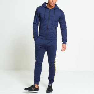 Chándal con capucha y cremallera para hombre, atuendo informal, chándal deportivo de manga larga para correr - Product Image 1