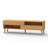 Mueble de TV Moderno y Contemporáneo de Lujo, Soporte de Almacenamiento de Alta Calidad en Aglomerado/Tablero de Partículas para Sala de Estar, Dormitorio y Hogar