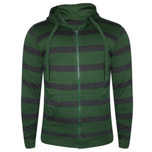 Sudadera con capucha para hombre, de alta calidad, con forro polar, liso, con cremallera completa, logo personalizado, venta al por mayor - Product Image 4