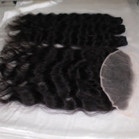 Perruques vierges vietnamiennes BT HAIR sans colle, nouées à la main, double trame, style afro, 8 pouces de longueur étirée, lisses, personnalisables