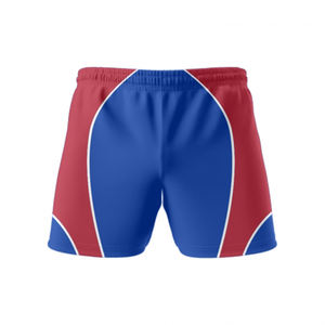 Logo et taille personnalisés, disponible en rouge et bleu, Rugby court, respirant et confortable, Design personnalisé - Product Image 1