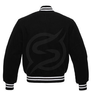 Custom Embroider Patched Logo Letterman <b>Men</b> <b>Baseball</b> <b>Jackets</b> With Long Sleeves - Product Image 3